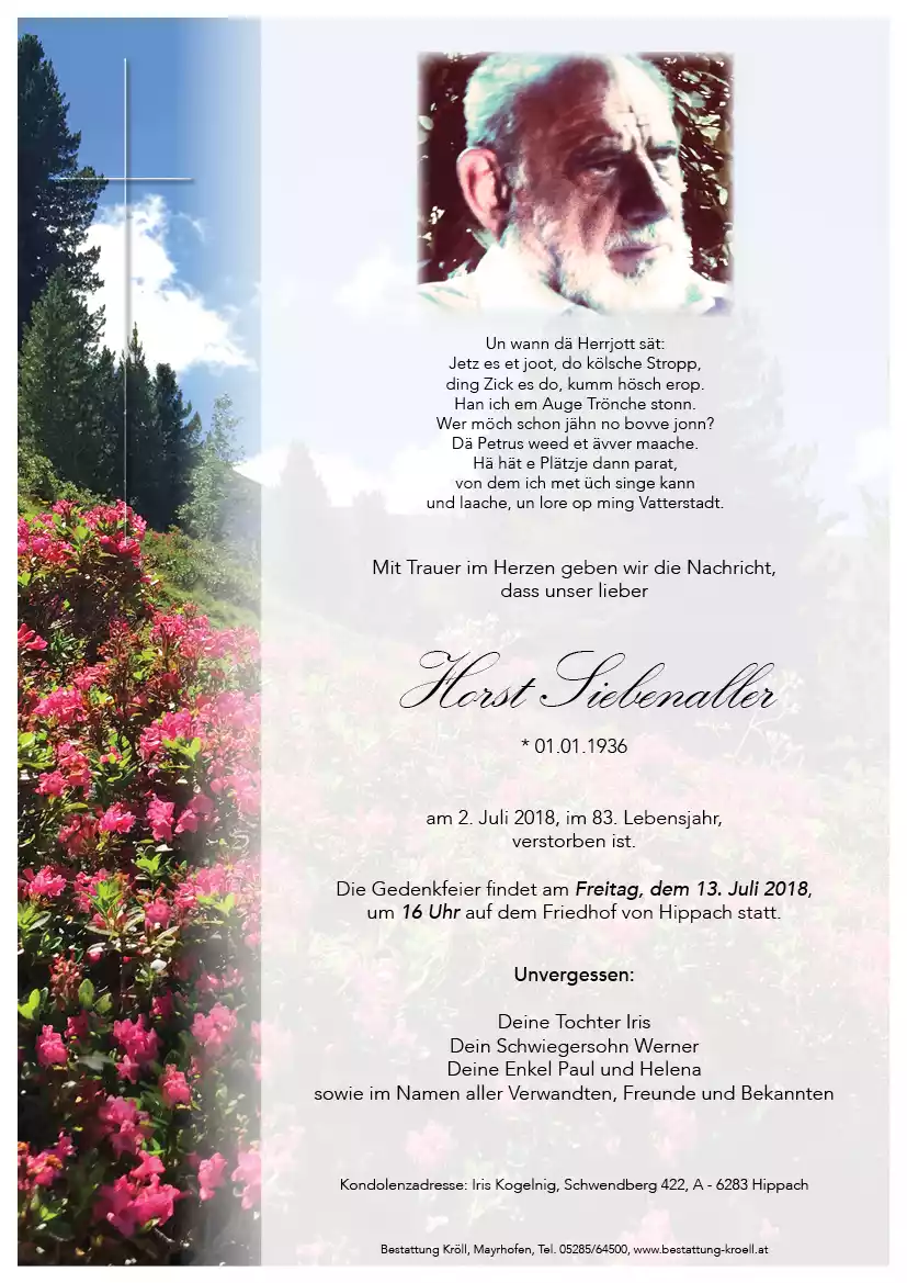 Parte von Horst Siebenaller